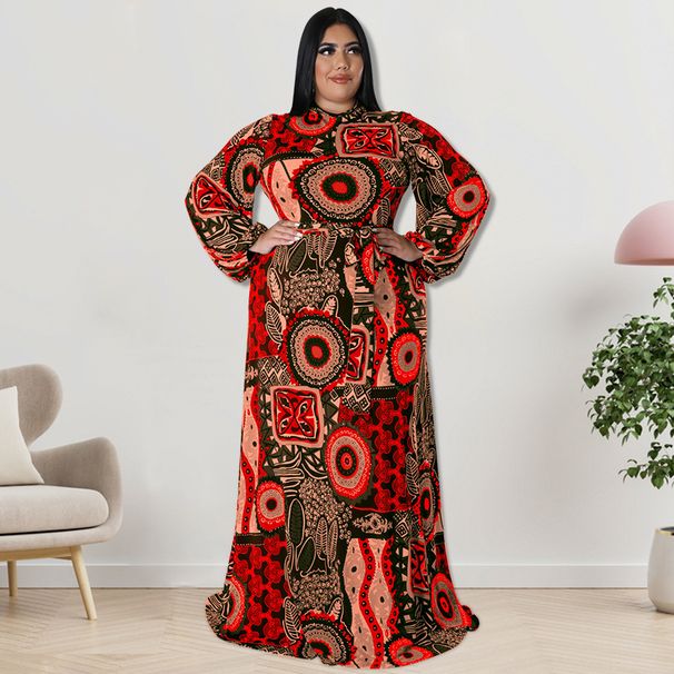 Women's Clothing Women's Plus Size Autumn Dress Style Back Zipper Design Long Sleeve For Formal & Casual For Women_ecoleips.com