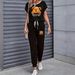 Women's Clothing Color Block Trim Casual Suit American Style Simple Loose Fit Short Sleeve Spring Summer Autumn New_ecoleips.com