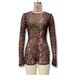 Women's Clothing Women's Slim Fit Jumpsuit Leopard Print Backless Long Sleeved Spring/Summer Fashion Sexy For Formal & Casual_ecoleips.com