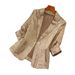 European And American Foreign Trade Cross-border Women's Three-quarter Sleeve Blazer, New Lightweight Stylish_ecoleips.com