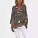 2025 Women's New Printed V-neck Blouse Shirt_ecoleips.com