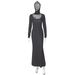 Women's Clothing 2025 Fall/Winter New Fashion Printed Elegant Slim Fit Polka Dot Long Sleeve Dress Foreign Trade_ecoleips.com
