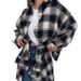 Women's Clothing Winter Plaid Long Sleeved Shirt Loose Casual Lazy Style Women's Large Print Jacket Fashion_ecoleips.com