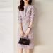 High-end Italian Fabric Tweed Round Neck Warm Two-piece Set For Women With A Youthful Look_ecoleips.com