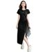 Luxurious Elegant Dress Women Plus Size, Suitable For Pear-shaped Body Types In Summer, Loose-fitting To Conceal Belly_ecoleips.com
