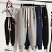 Women's Clothing High Waisted Fleece Lined Unlined Autumn Winter Sweatpants Plus Size Casual Harem Pants For Women Sports Bottoms_ecoleips.com