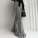 Women's Slim-Fit Striped Flare Pants | Mid-Rise Stretchy Bell Bottoms | Elegant Office To Weekend Palazzo Trousers (Striped, S-L)_ecoleips.com