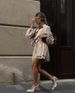 K Women's Long Sleeved Shirt, Ruffled Shorts, Casual And Fashionable Suit For Women_ecoleips.com