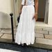 Voya Women's Clothing American White Pleated Drawstring Sweet Cake Skirt Half Skirt Long Skirt Summer New Fairy Skirt_ecoleips.com