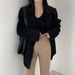 ng2510292 Korean Chic Autumn And Winter New Style High-end Loose Casual Versatile Long-sleeved Thick Solid Color Woolen Blazer For_ecoleips.com