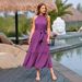 Women's Halter Tie Dye Print Layered Maxi Dress – Adjustable Straps With Boho Chic Design For Summer 2026_ecoleips.com