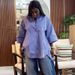 Women’s Oversized Blue Striped Long-Sleeve Shirt Summer Trendy Loose Fit Blouse, Slimming & Stylish_ecoleips.com