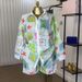 Women's Clothing Fashion Printing Hollow Lapel Long Sleeved Shirt Shorts Casual Suit_ecoleips.com