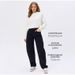 "Russian-Style Wide Leg Jeans For Women – Classic Black High-Waisted Denim Pants (Size 25-32, Comfort Stretch Fit)"_ecoleips.com