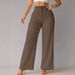 Women's Wide Leg Trousers Casual Style Suit Pants Long Solid Color Drapey Bottoms_ecoleips.com