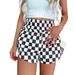 Aria Basics Aria Basics 2025 Summer New Collection: European And American Cross-Border Foreign Trade Women's Casual Plaid Shorts_ecoleips.com
