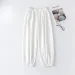 Cotton Linen Lantern Pants Women Summer Loose High Waisted Linen Nine Part Ankle Pants Casual Thin Haren Pants Pajama Pants_ecoleips.com