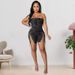 Women's Sexy Off-Shoulder Denim Dress Spring New Arrival With Copper Chain Clothing_ecoleips.com