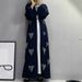 Muslim Dress Women Elegant Pearl-Embellished Muslim Abaya – Modest Long Dress With Luxurious Details For Women_ecoleips.com