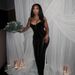 Women's Sexy Sheer Mesh Slim Fit Halter Bodycon Maxi Dress – Black Elegant Party Evening Gown_ecoleips.com