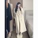 Elegant Women's Wool Coat Winter Long Sleeve Warm Fleece Lined Trench Jacket For Petite To Plus Size (Oatmeal, Black)_ecoleips.com