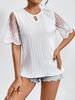 Women's Clothing Women's Fashionable Casual Patchwork Shirt Spring Autumn Lace Top For Formal & Casual For Women_ecoleips.com
