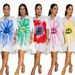 Floral Print Shirt Dress With Collar - Versatile Button-Down Tunic Dress For Women, Casual Chic Office To Weekend Wear_ecoleips.com