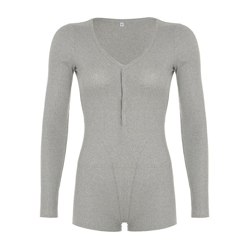 Women's Streetwear Jumpsuit Long Sleeve - Trendy Polyester One-Piece Outfit, Urban Chic Style For Spring & Fall_ecoleips.com