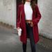 Fur Coat For Autumn/Winter Season, Solid-Color Design With Elegant Commuting Cardigan Style_ecoleips.com