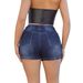Women's Clothing New Elastic Hip Lifting High Waisted Denim Shorts Women's Wear_ecoleips.com