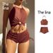 New Women's Clothing American Style Suspender Bikini Two Piece Flat Angle Sports Beach Swimsuit_ecoleips.com