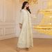 Women's Clothing Muslim Robe Spring New Jacquard Chiffon Sequin Ribbon Long Skirt_ecoleips.com