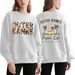 Cross-Border European American Versatile Fashion Outer Island Print Women's Hoodie, Autumn And Winter Fleece Crew Neck_ecoleips.com