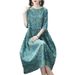 Floral Patterned Dress, Available In Size 200 For Women Of Larger Builds; Suitable For Overweight Ladies, Middle-Aged Mo_ecoleips.com