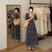 Sweet And Spicy Ruched Strap For Women, Summer New Bohemian Style, Irregular Hem, Knee-Length Midi Dress_ecoleips.com