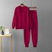Women's Autumn Winter Casual Two Piece Set Sweater Pullover Harem Pants Suit Style_ecoleips.com