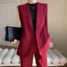 Women's Clothing Autumn Small Suit Jacket Spring And Autumn Two Piece Suit Small Red Loose Casual Suit_ecoleips.com