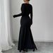 Women's Clothing One Shoulder Sexy Pleated Dress Autumn And Winter High Cooling A Skirt_ecoleips.com