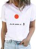 Euroean American Cross-border Foreign Trade Women's Floral, Lant, And Feather Rint Round-neck Short-sleeve T-shirt_ecoleips.com