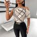 Asymmetric Off-Shoulder Blouse With Geometric Print – Elegant & Trendy Women's Top For Casual & Office Wear_ecoleips.com