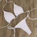 Women's Halter Neck Bikini Strap Swimsuit Sexy Two Piece Tie Up Set Multiple Colors_ecoleips.com