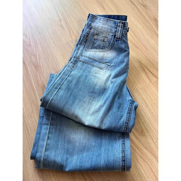 Women's High Waist Straight Leg Jeans - Vintage Washed Blue Denim Pants For Casual & Streetwear Outfits_ecoleips.com