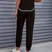 Women's Color Block Trim Casual Suit Simple Loose Fit Short Sleeve Style For Spring Summer Autumn_ecoleips.com