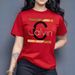 Women's Trendy Oversized Graphic Tee Casual Short-Sleeve T-Shirt with Bold Letter Print in 7 Colors XS-3XL_ecoleips.com