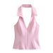 2025 Summer New Women's Halter Neck Backless Short Top Low Waist Skirt Pants Set3067407_ecoleips.com