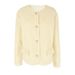 AC672 European And American French Style Early Spring New Velvet Casual Fashion Loose Solid Color Round Neck Cardigan_ecoleips.com