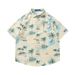 Unisex Japanese Style Hawaiian Short Sleeved Shirt Casual Loose Fit 3D Print Summer Top for Vacations_ecoleips.com