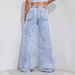European And American Fashion Women's Wide-leg High-waisted Straight Versatile Trendy Pants, Cross-border Denim Jeans_ecoleips.com