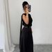 Elegant Sleeveless Blouse for Women with Flowing Ribbon Detail Breathable Polyester Blend Top for Office And Evening Wear_ecoleips.com