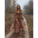 Women's Clothing Printed Ethnic Holiday Beach Dress_ecoleips.com